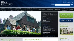 Historic New England Web Site Design